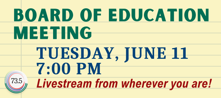 Board of Education Meeting on May 14
